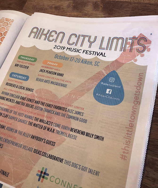 Aiken City Limits music festival schedule