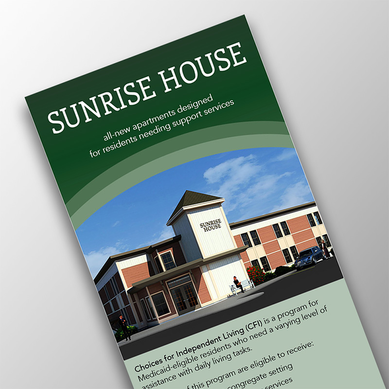 Rack Card for Assisted Living Community